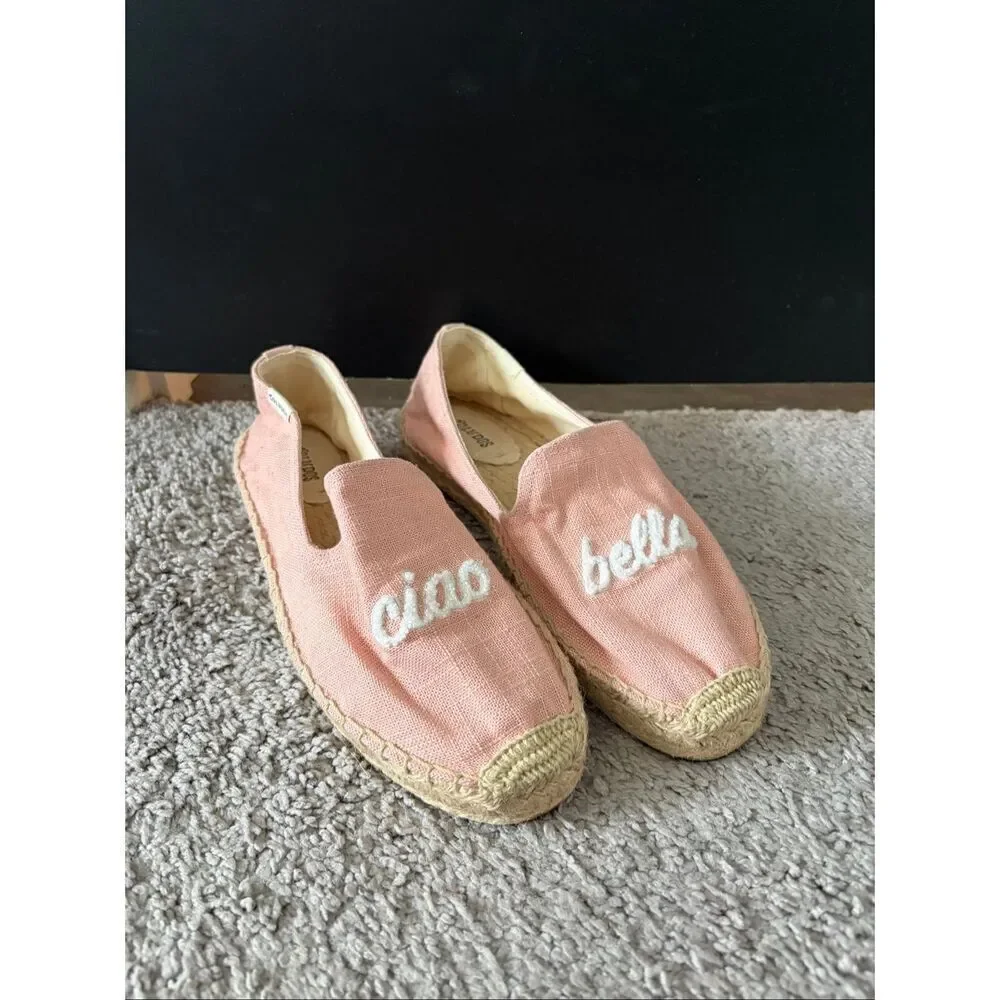 Soludos Ciao Bella Smoking Slipper Espadrilles Size 10